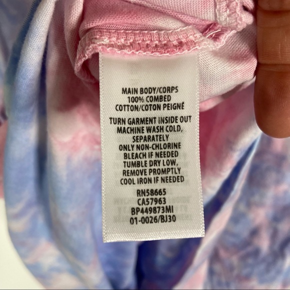 Bp. Oversize Graphic Tee In Purple Tie Dye Dazed Amused - Picture 6 of 6